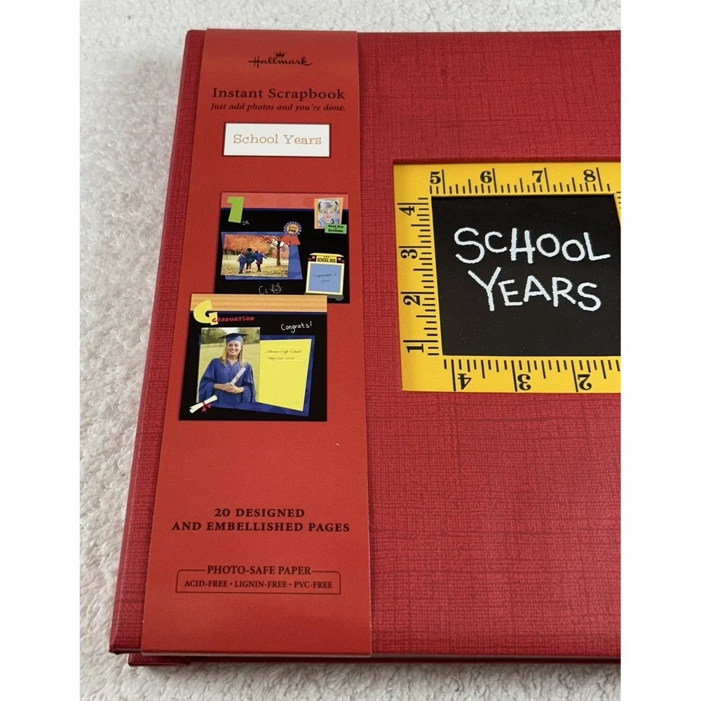 NIB Hallmark School Years (K-12) Instant Scrapbook 20 Designed Pages 12